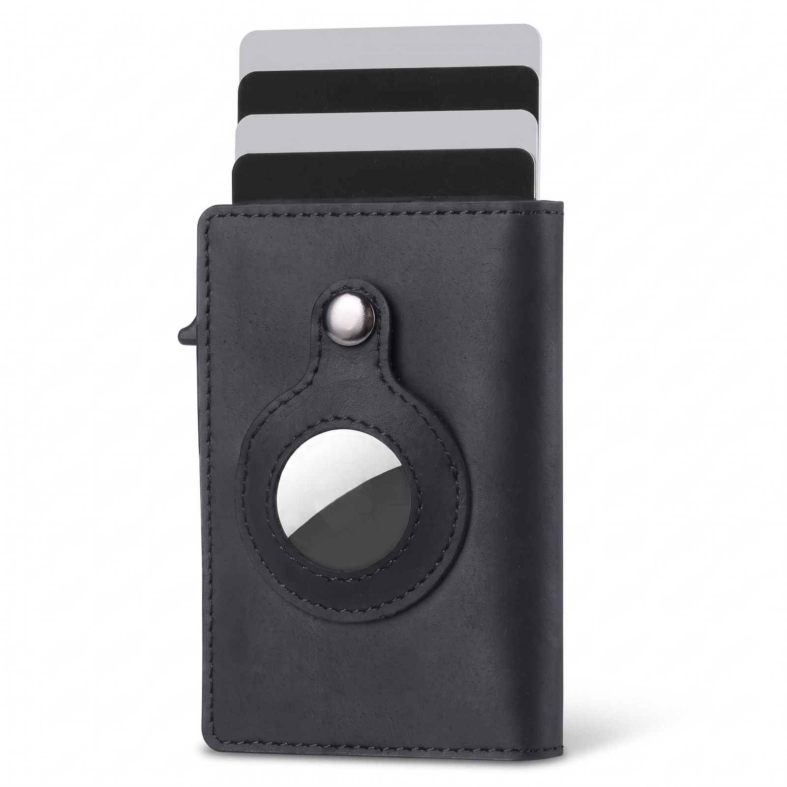 AirTag Slide Wallet in Stealth Black