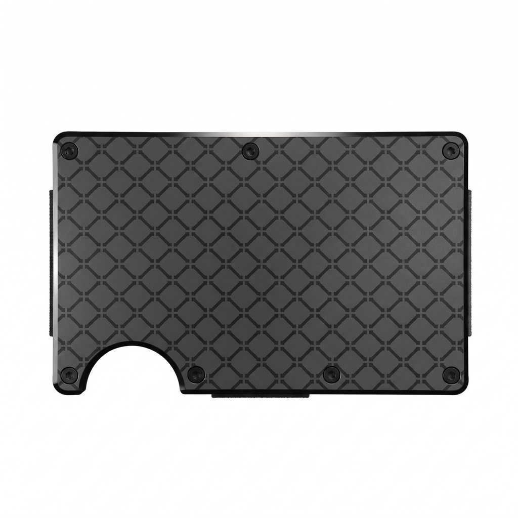 Sekage Slim Wallet – Grid Pattern