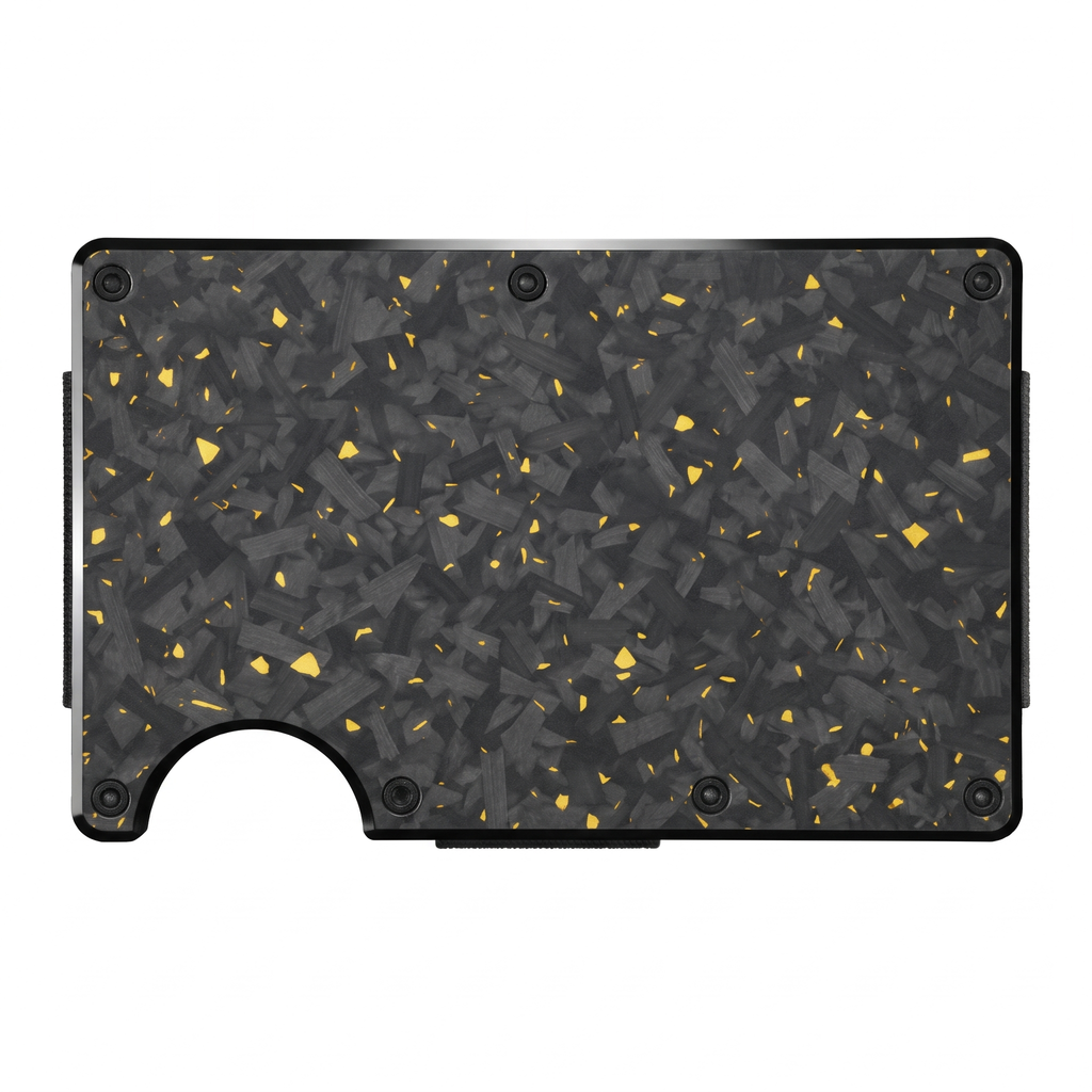 Sekage Slim Wallet – Gold forged carbon